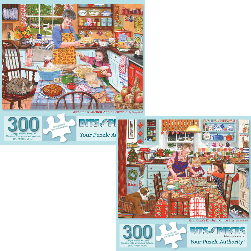 Preboxed Set of 2: Tracy Hall 300 Large Piece Jigsaw Puzzles
