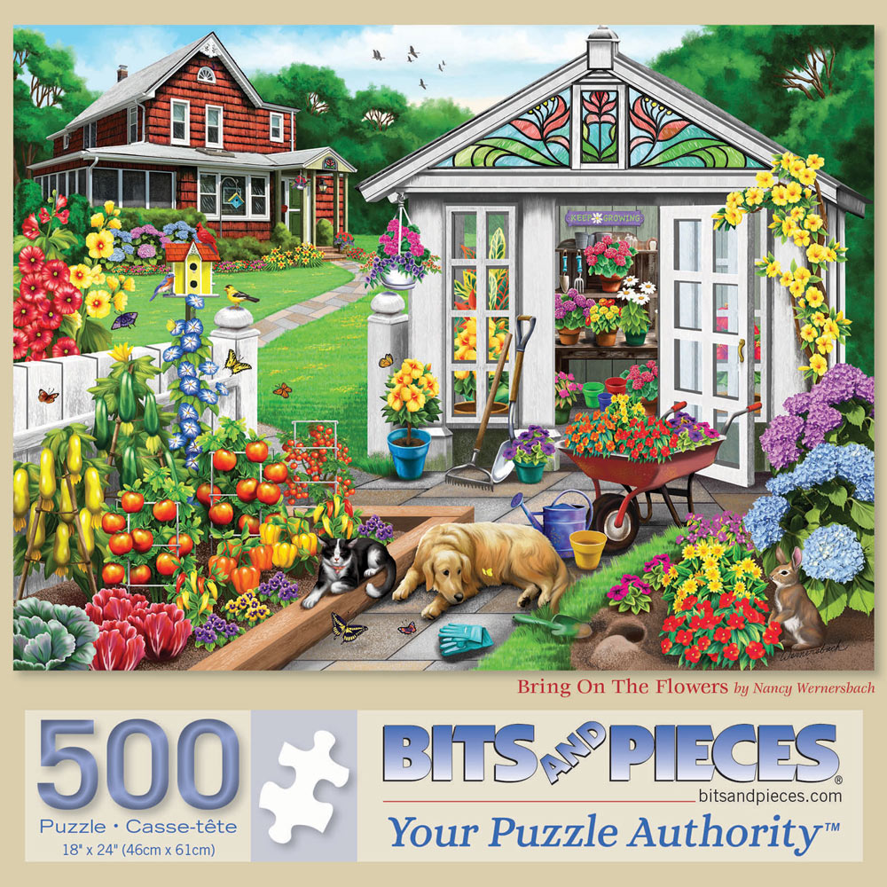 Bring On The Flowers 500 Piece Jigsaw Puzzle