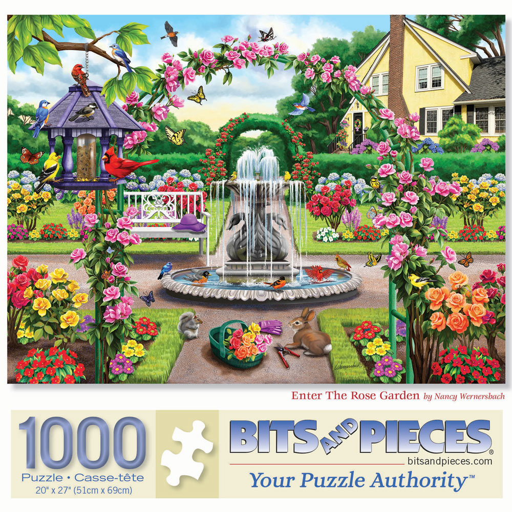 Enter The Rose Garden 1000 Piece Jigsaw Puzzle