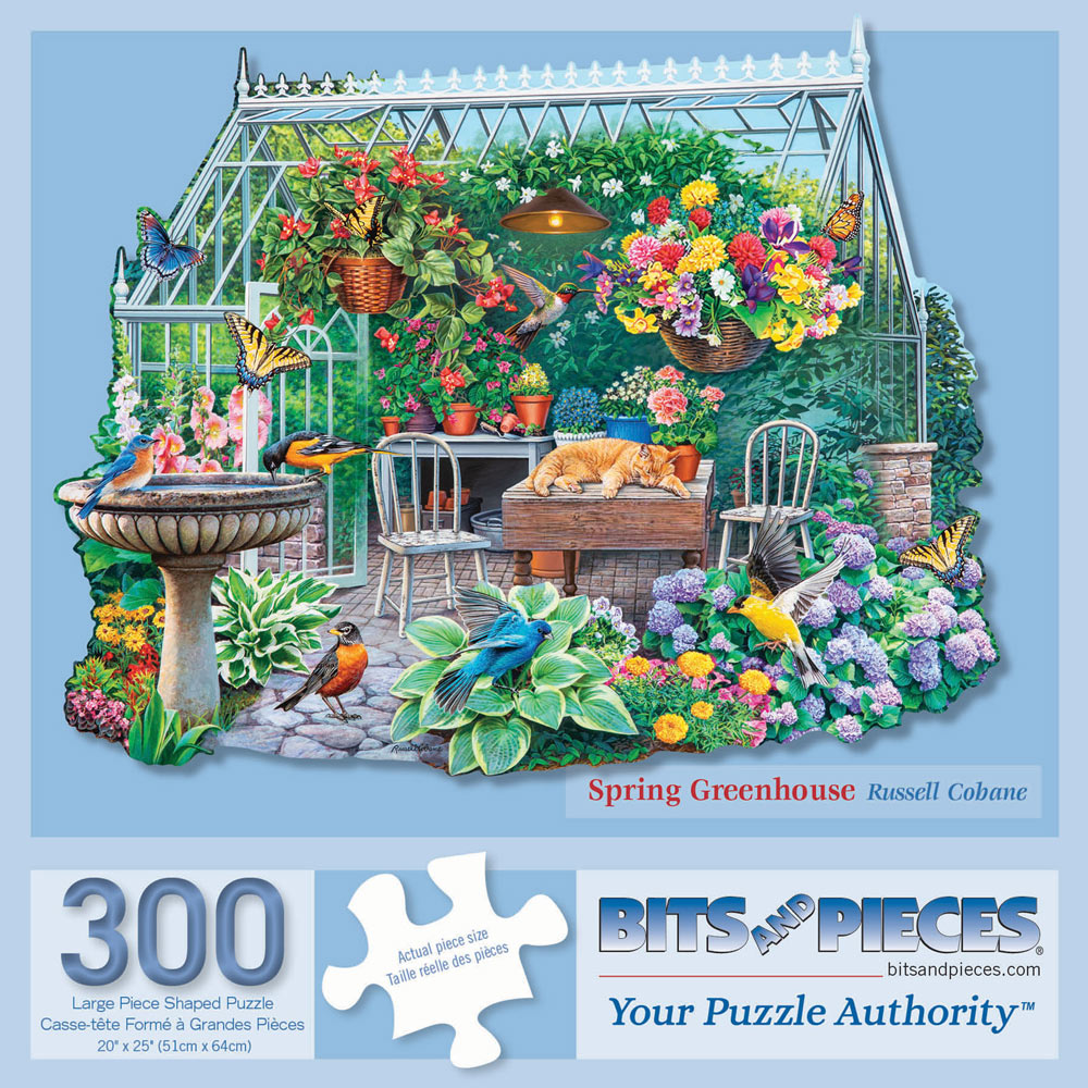 Spring Greenhouse 300 Large Piece Shaped Jigsaw Puzzle