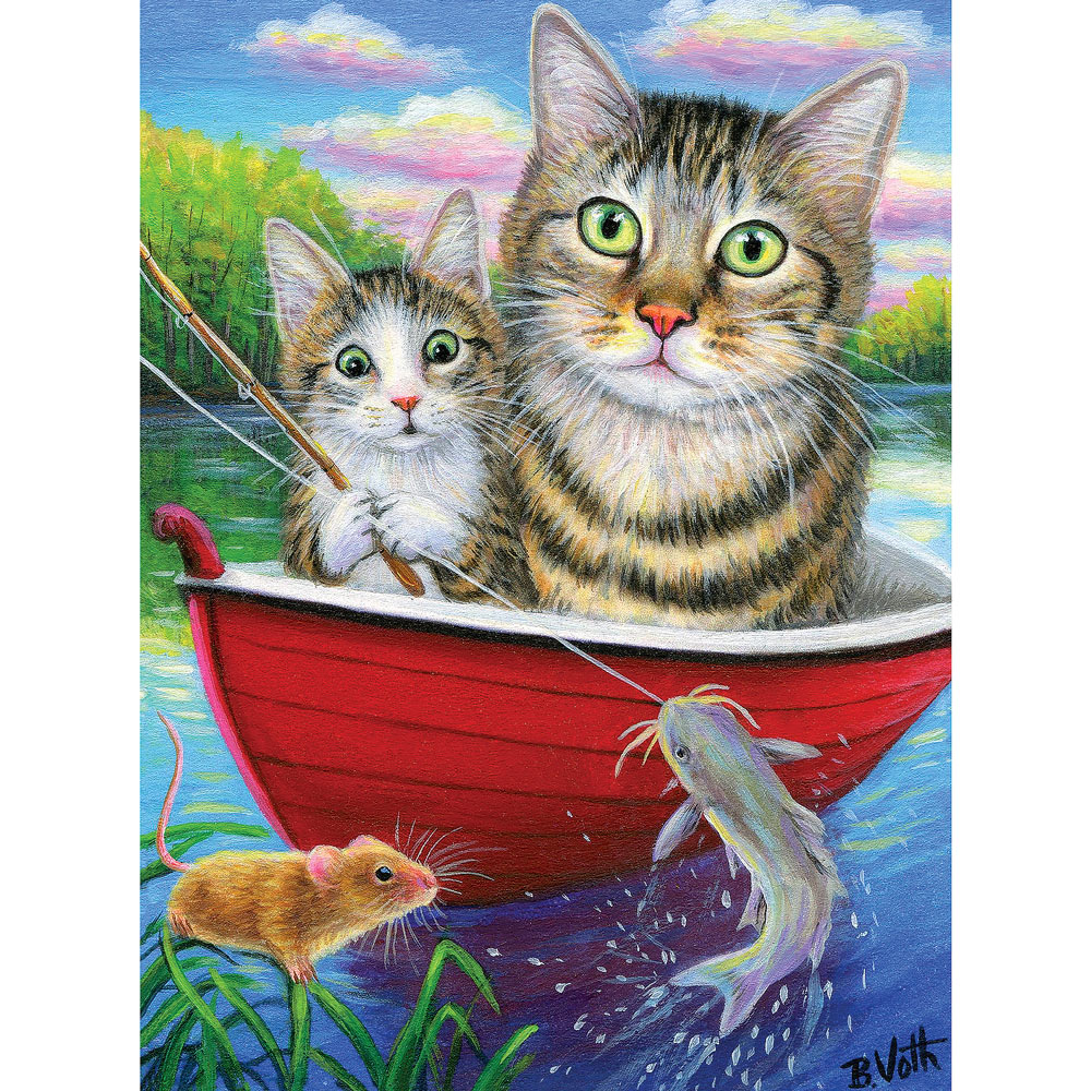 Fishing With Father 300 Large Piece Jigsaw Puzzle