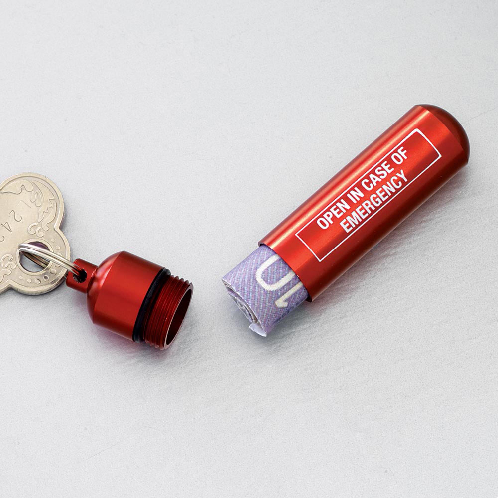Emergency Keychain Capsule | Bits and Pieces