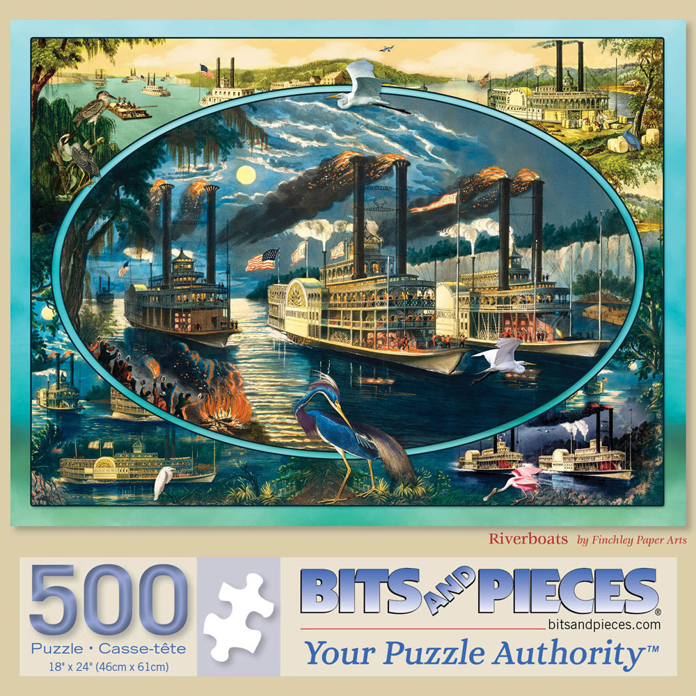 Riverboats 500 Piece Jigsaw Puzzle