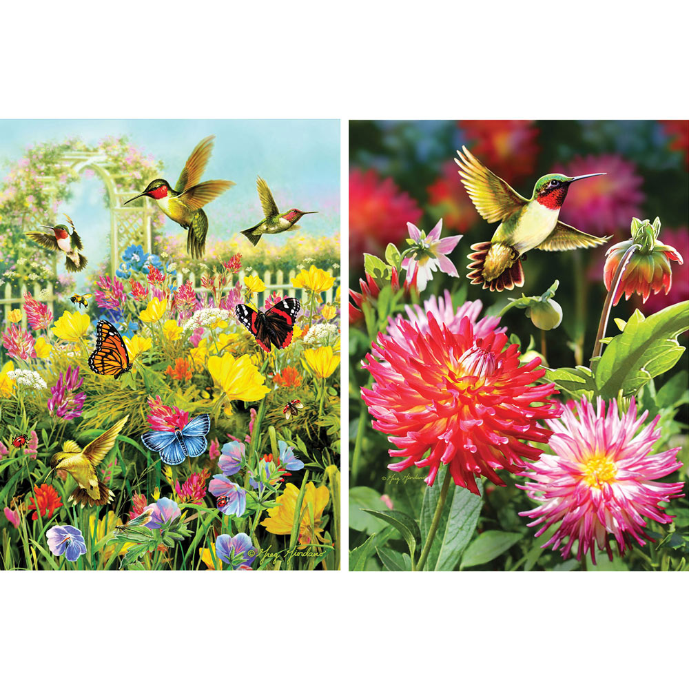 Set of 2 Greg Giordano 550 Piece Jigsaw Puzzles Bits and Pieces