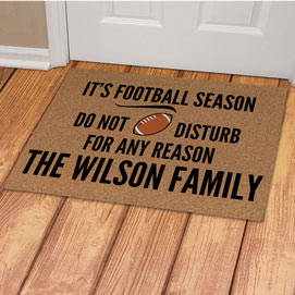 Personalized Football Doormat
