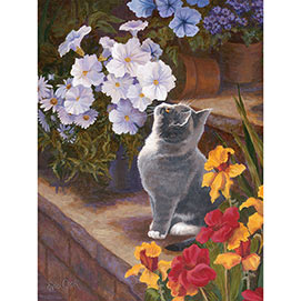 Inspecting The Blooms 300 Large Piece Jigsaw Puzzle