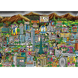 Midnight In Vegas 300 Large Piece Jigsaw Puzzle