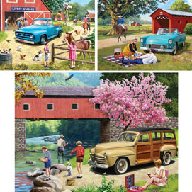 Set of 3: Kevin Walsh 1000 Piece Jigsaw Puzzles