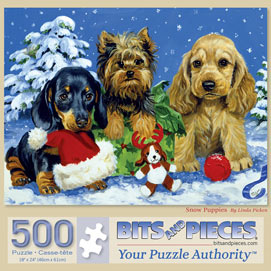 Snow Puppies 500 Piece Jigsaw Puzzle