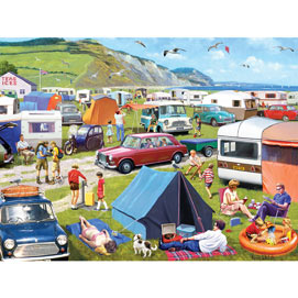 Camping And Caravanning 300 Large Piece Jigsaw Puzzle