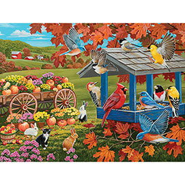 Fall Feeder And Harvest 300 Large Piece Jigsaw Puzzle