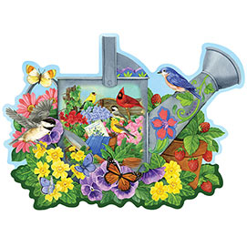 Garden Watering Can 300 Large Piece Shaped Jigsaw Puzzle