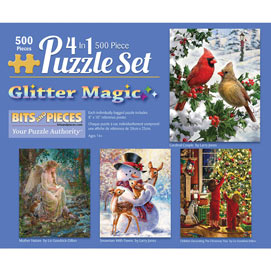 Glitter 500 Piece 4-in-1 Multi-Pack Set