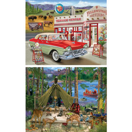 Bigelow Illustrations 4-in-1 MultiPack 500 Piece Puzzle Set