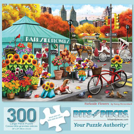 Parkside Flowers 300 Large Piece Jigsaw Puzzle