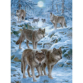 Winter Wolf Pack 1000 Piece Jigsaw Puzzle