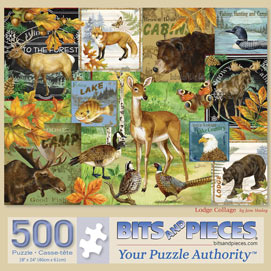 Lodge Collage 500 Piece Jigsaw Puzzle