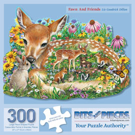 Fawn And Friends 300 Large Piece Shaped Jigsaw Puzzle