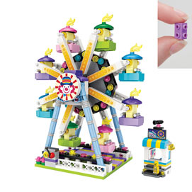 Ferris Wheel with Ticket Booth 609 Piece Puzzle
