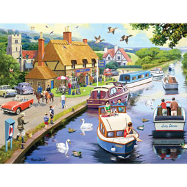 A Lazy Evening On The River 1000 Piece Jigsaw Puzzle