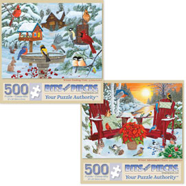 Set of 2: Kathy Bambeck 500 Piece Jigsaw Puzzles