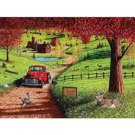 Autumn In Pleasant Valley 300 Large Piece Jigsaw Puzzle