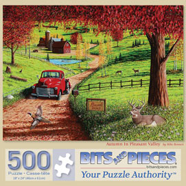 Autumn In Pleasant Valley 500 Piece Jigsaw Puzzle