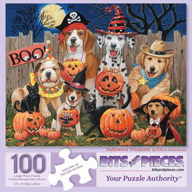 Halloween Tricksters 100 Large Piece Jigsaw Puzzle