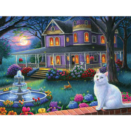 Moonlight In The Garden 300 Large Piece Jigsaw Puzzle