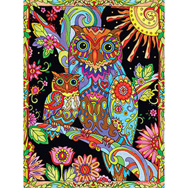 Owl & Baby By Night 300 Large Piece Jigsaw Puzzle