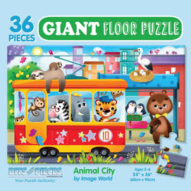 Animal City Floor Puzzle