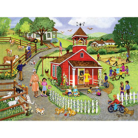 Country Schoolhouse 300 Large Piece Jigsaw Puzzle