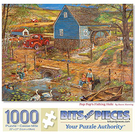 Pop Pop's Fishing Hole 1000 Piece Jigsaw Puzzle