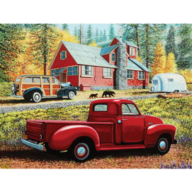 Autumn In Big Bear Forest 1000 Piece Jigsaw Puzzle