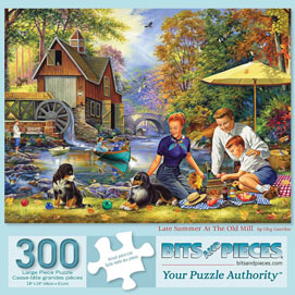 Late Summer At The Old Mill 300 Large Piece Jigsaw Puzzle