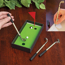 Mini Golf Putting Green Pen Set