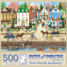 Sunday Promenade 500 Piece Jigsaw Puzzle