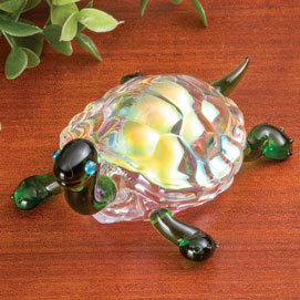 Crystal Tortoise Figurine
