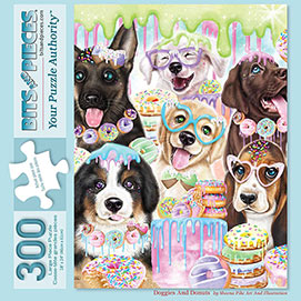 Doggies And Donuts 300 Large Piece Jigsaw Puzzle