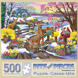 Spring Special Delivery 500 Piece Jigsaw Puzzle