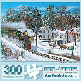 Railroad Town 300 Large Piece Jigsaw Puzzle