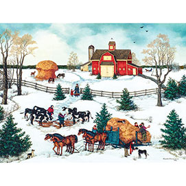 Four Horse Hitch 1000 Piece Jigsaw Puzzle