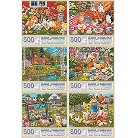 Set of 6: William Vanderdasson 500 Piece Jigsaw Puzzles