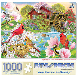 Spring At The Mill Pond 1000 Piece Jigsaw Puzzle