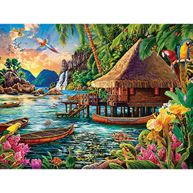 Tropical Landscape 300 Large Piece Jigsaw Puzzle