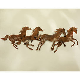 Galloping Horses Silhouette Wall Decor