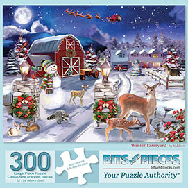 Winter Farmyard 300 Large Piece Jigsaw Puzzle