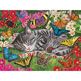 Blanket of Butterflies 300 Large Piece Jigsaw Puzzle