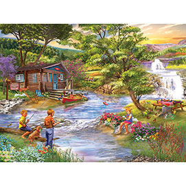 Fishing From The Banks 1000 Piece Jigsaw Puzzle