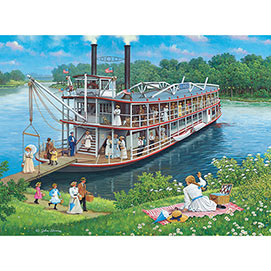 Steamboat Picnic 300 Large Piece Jigsaw Puzzle